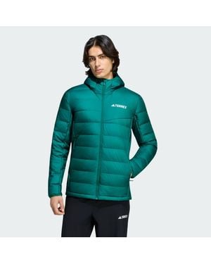 adidas Chaqueta Ligera De Plumón Con Capucha Terrex Multi Climawarm - Verde