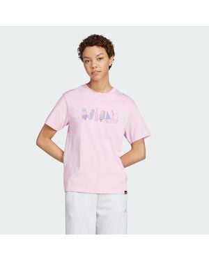 adidas Lounge Food Graphic T-Shirt - Purple