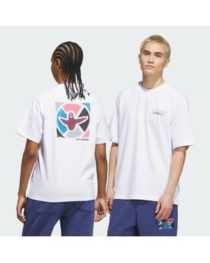 adidas Camiseta Skateboard X Mark Gonzales Modernist - Blanco