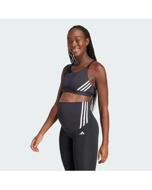 adidas Originals Powerimpact Luxe Medium-Support Maternity Bra - Black