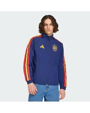 adidas Spain National Team 2026 Home Full-Zip Game Day Anthem Jacket - Blue