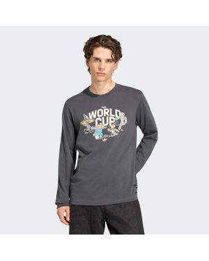 adidas Originals Fifa World Cup 26 Mascot Long Sleeve T-Shirt - Grey