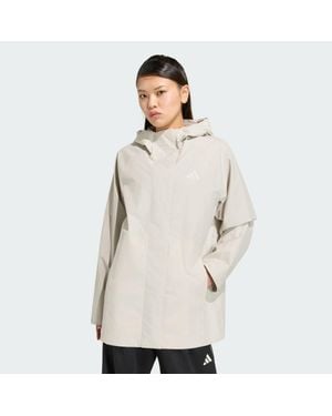 adidas Originals Essentials Rain Parka - Natural