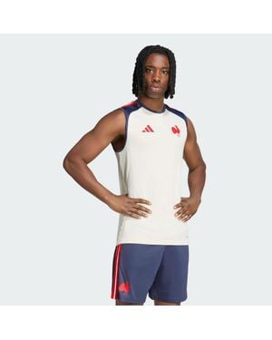 adidas France Rugby Singlet - White