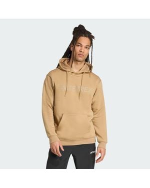 adidas Terrex Multi Large Logo Hoodie - Natural