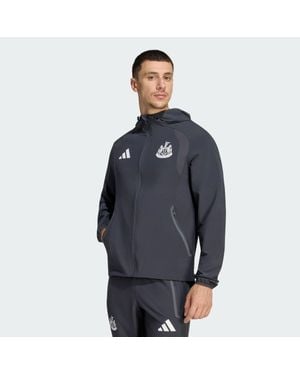 adidas Newcastle United Fc Tiro Travel Full Zip Windbreaker - Blue
