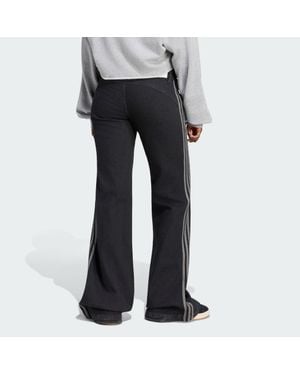 adidas Sst Low Rise Flared Leg Denim Pant - Black