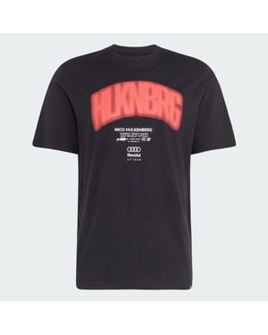 adidas Audi Formula One Team Nico Hulkenberg Graphic I T-Shirt - Black