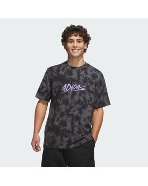 adidas Lux Color Grafik T-Shirt - Schwarz