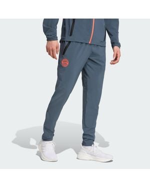 adidas Originals Fc Bayern Tiro 25 Competition Vis Tech Travel Trousers - Blue