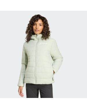adidas Terrex Multi Essentials Climawarm Insulated Hooded Jacket - Green