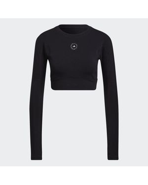 adidas By Stella McCartney TrueStrength Cropped Longsleeve - Schwarz