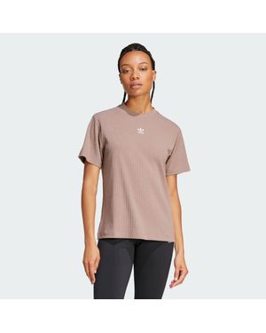 adidas Essentials Wide Rib T-Shirt - Rojo