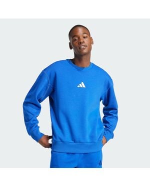 adidas All Szn Fleece Graphic Sweatshirt - Blue