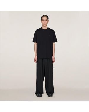 adidas Y-3 Refined Wool Straight Leg Tracksuit Bottoms - Black
