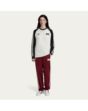 adidas Tour 3-Stripes Longsleeve Tee - Red