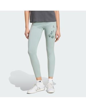 adidas Essentials 3-Stripes Cotton Leggings - Blue