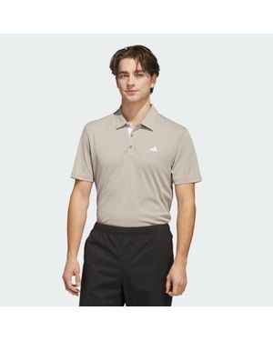 adidas Drive Heather Polo Shirt - Grey