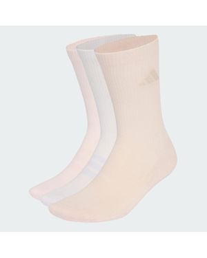 adidas Cushioned Sportswear Crew Socks 3 Pair Pack - Natural