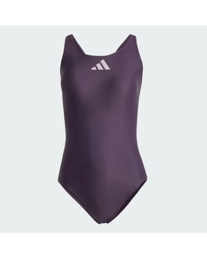 adidas 3 Bar Logo Swimsuit - Purple