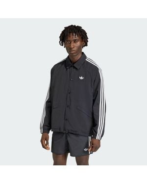 adidas 3-Stripes Coach Jacket - Black