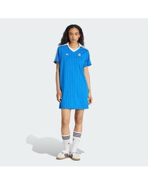 adidas Originals Real Madrid Terrace Icons Kleid - Blau