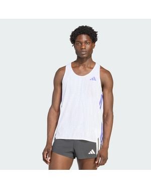 adidas Adizero Running Tank Top - White