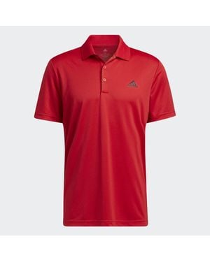 adidas Primegreen Golf Polo Shirt - Red