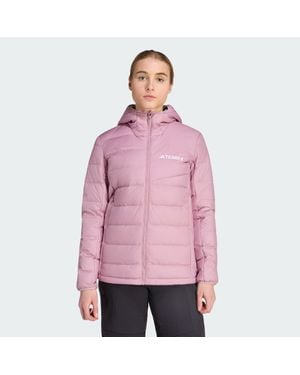 adidas Originals Terrex Multi Light Down Climawarm Hooded Jacket - Pink