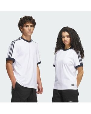 adidas Camiseta Skateboard Ringer - Blanco