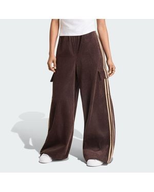 adidas Pantalón De Pana 3S Diseño Tipo Cargo - Marrón