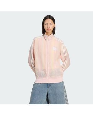 adidas Originals Summer Glow Knitted Firebird Track Top - Blue