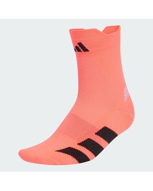adidas Running Adizero Quarter Sock - Red