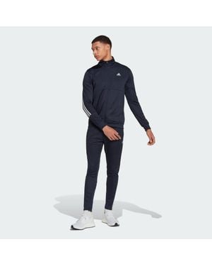 adidas Slim Zipped Track Suit - Blue