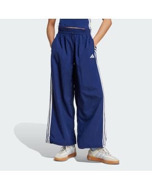 adidas Essentials 3-Stripes Lifestyle Woven Parachute Tracksuit Bottoms - Blue