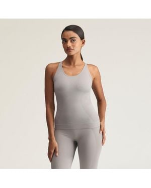 adidas Camiseta De Tirantes Sin Costuras By Stella Mccartney Yoga - Gris