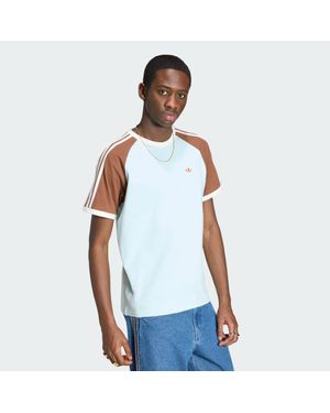 adidas Cali T-Shirt, Gewaschen - Blau