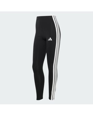 adidas Essentials 3-Stripes Cotton Leggings - Grey