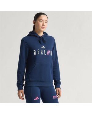 adidas Bmw Berlin-Marathon 2025 City Hoodie - Blue