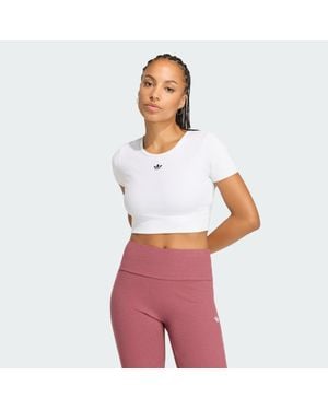 adidas Essentials Rib Tee - White