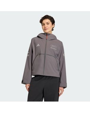 adidas Audi Revolut F1 Team Engineers &Amp; Marketing Rain Jacket - Grey