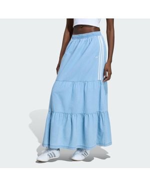 adidas Originals Summer Glow Denim Skirt - Blue