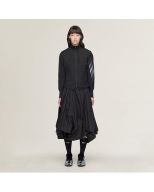 adidas Y-3 Gradient 3 Stripes Nylon Balloon Skirt - Black