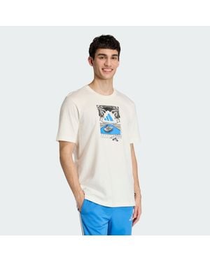 adidas Summer Slides Relax Graphic T-Shirt - Blue