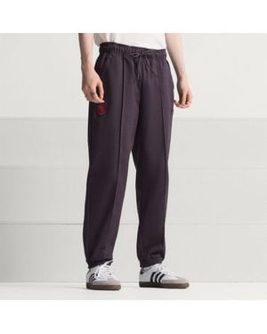 adidas Fc Bayern Terrace Icons Drill Tracksuit Bottoms - Purple