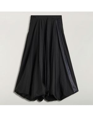 adidas Y-3 Gradient 3 Stripes Nylon Balloon Skirt - Black
