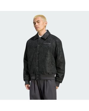 adidas Chaqueta Munich 93 De Piel Sintética - Negro
