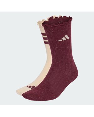 adidas Glow Sock 2 Pack - Purple