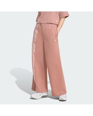 adidas Off Placed 3-Stripes Wide Pant - Pink