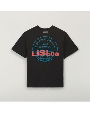 adidas Dtmf Bad Bunny Lisboa Heavyweight Merch T-Shirt - Black